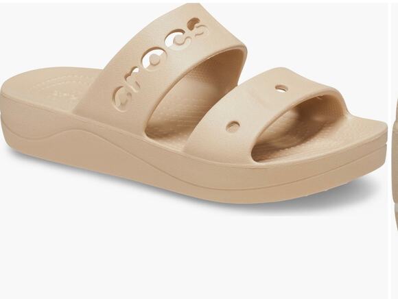 CROCS Shoes - Crocs Baya Platform Slide Sandal - Women's Size 10 - Chai